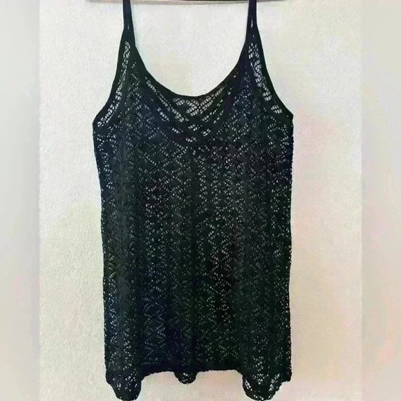Black Mesh Swimsuit Cover Up - Picture 1 of 5